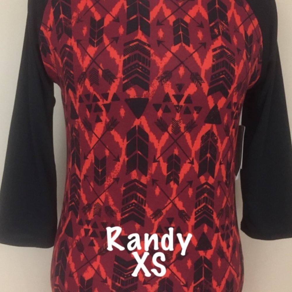LuLaRoe Randy Baseball T new with tags